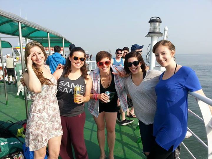 group on ferry