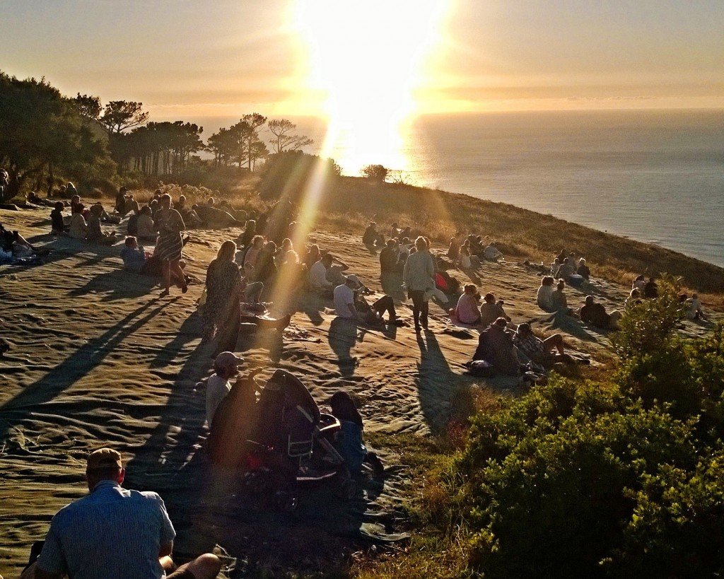 Watching the sunset from Signal Hill, Cape Town