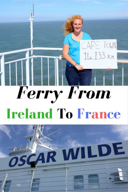 Taking the ferry from Ireland to France
