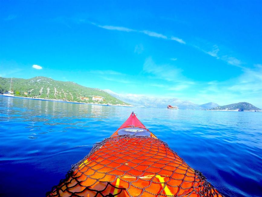 Kayaking on the elaphiti islands