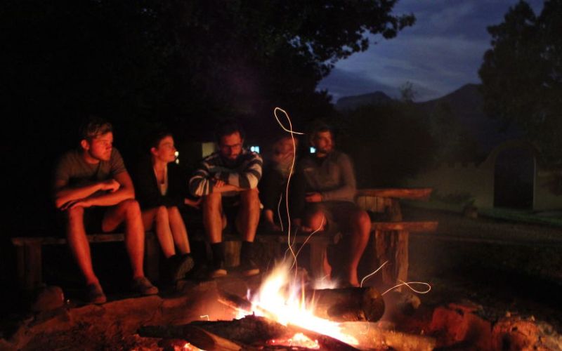 sitting-around-campfire