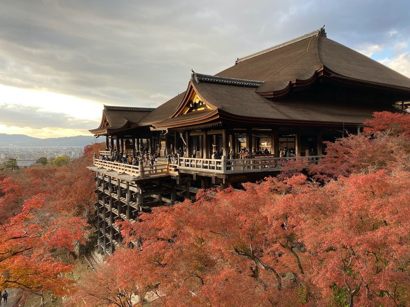 Aerial view of Kiyomizu-dera Temple