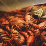 Boiled crawfish in New Orleans